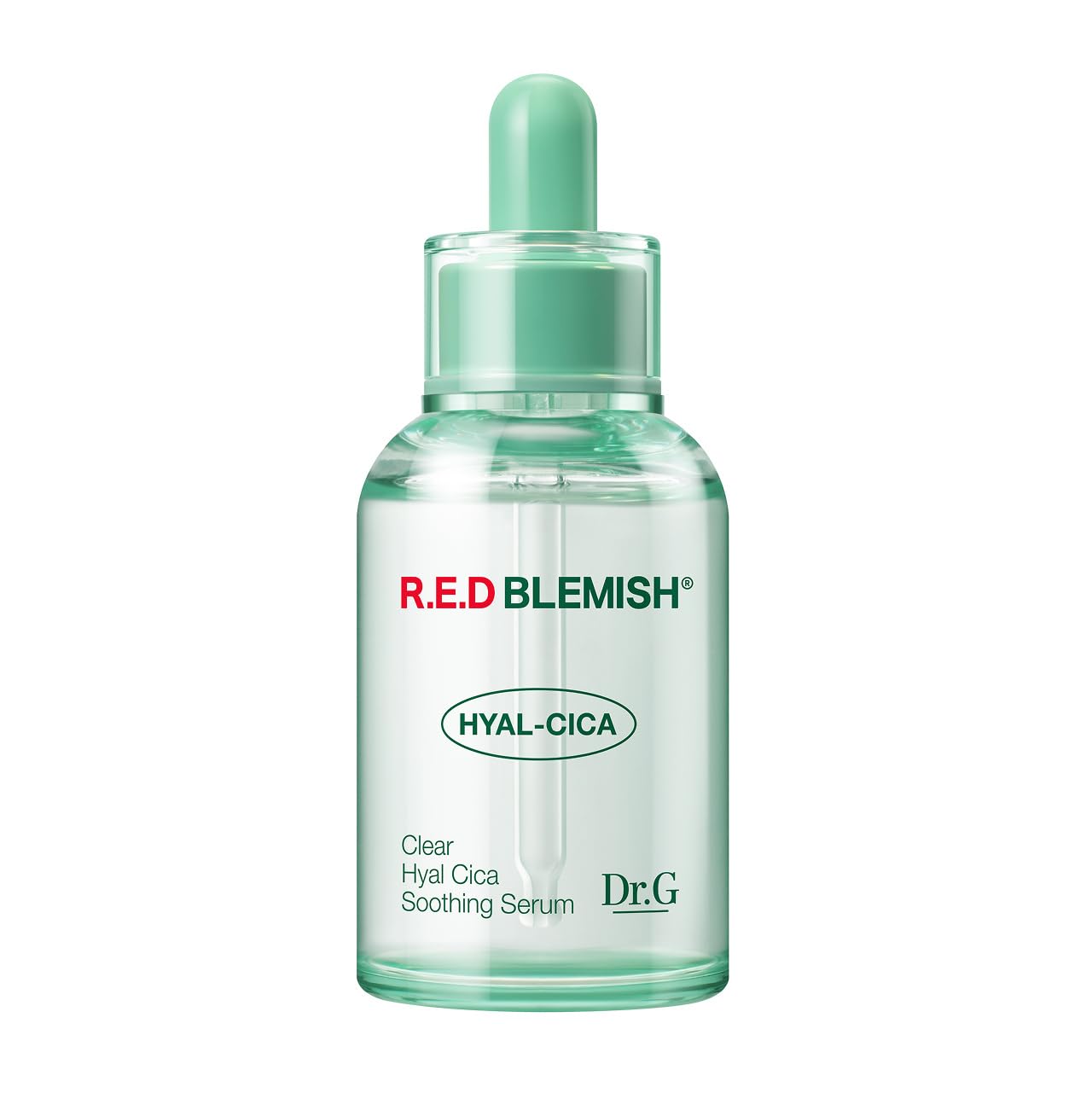 Dr. G R.E.D. Blemish Clear: flacon léger offrant hydratation durable.