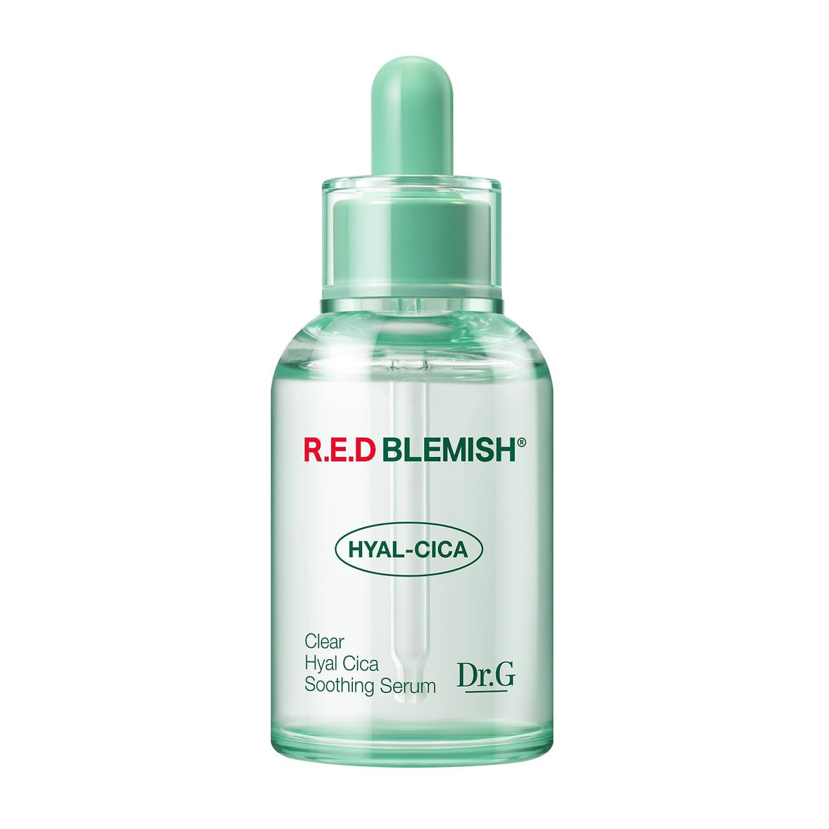 Dr. G R.E.D. Blemish Clear: flacon léger offrant hydratation durable.