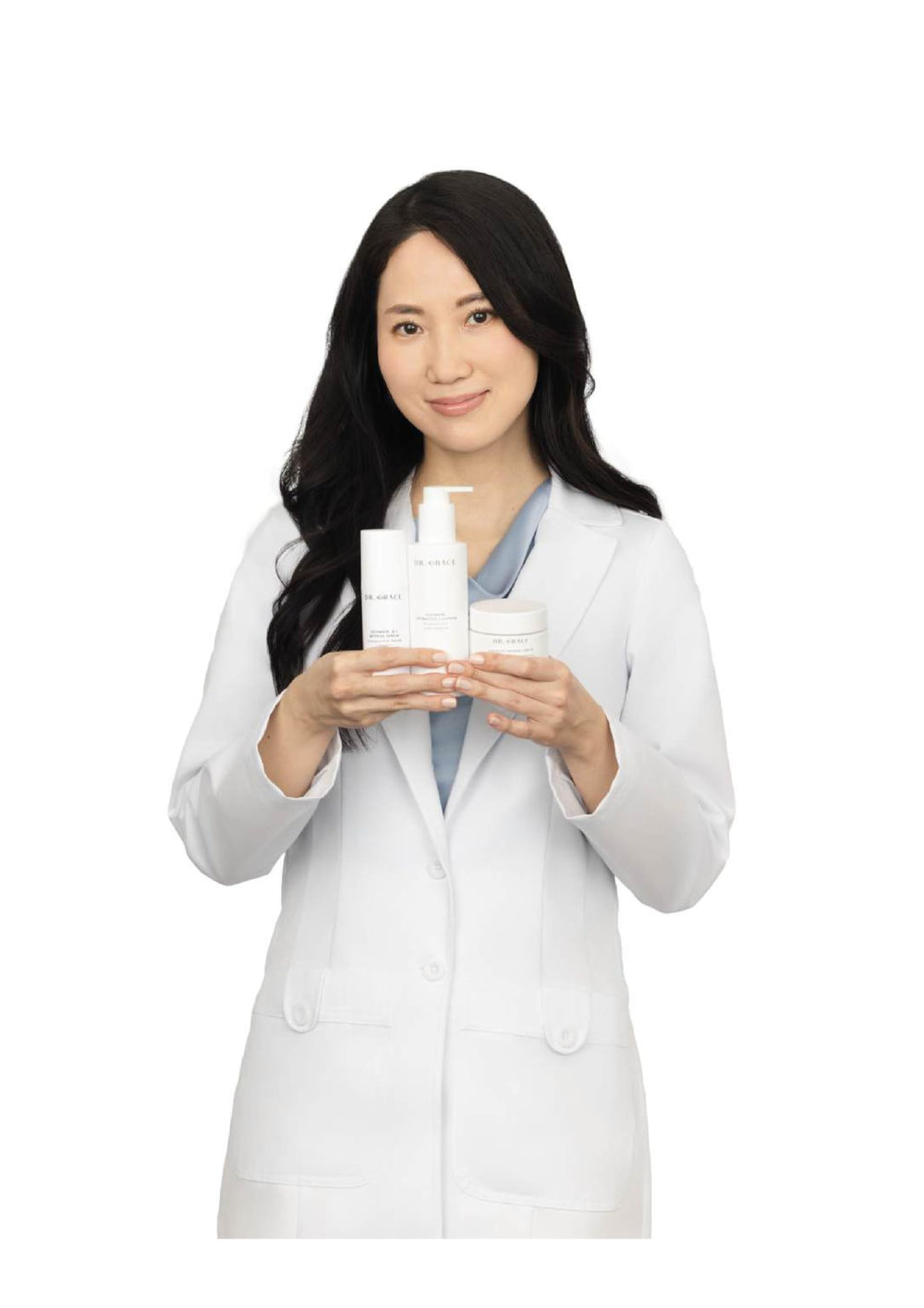 Dr. Grace Crème au Peptide Ultime en routine quotidienne pour peau équilibrée.