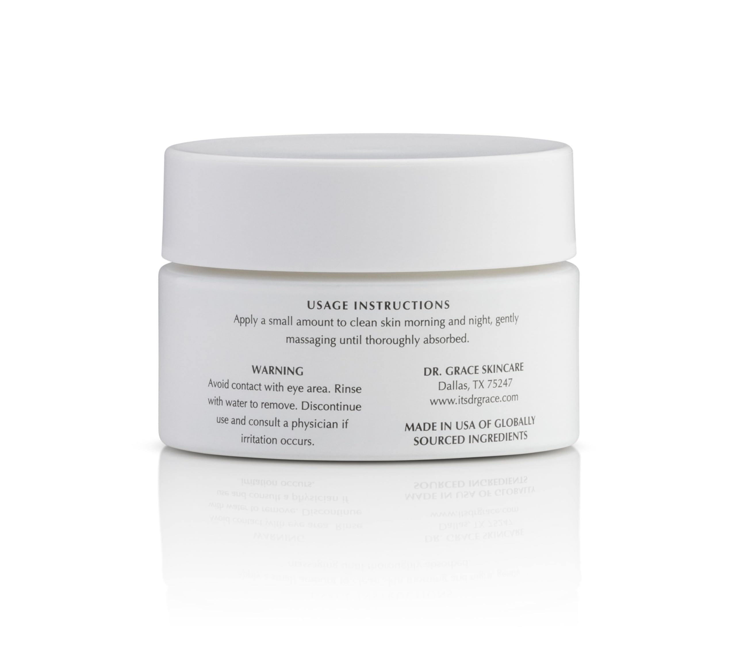 Dr. Grace Crème au Peptide Ultime sur visage, application douce et nourrissante.