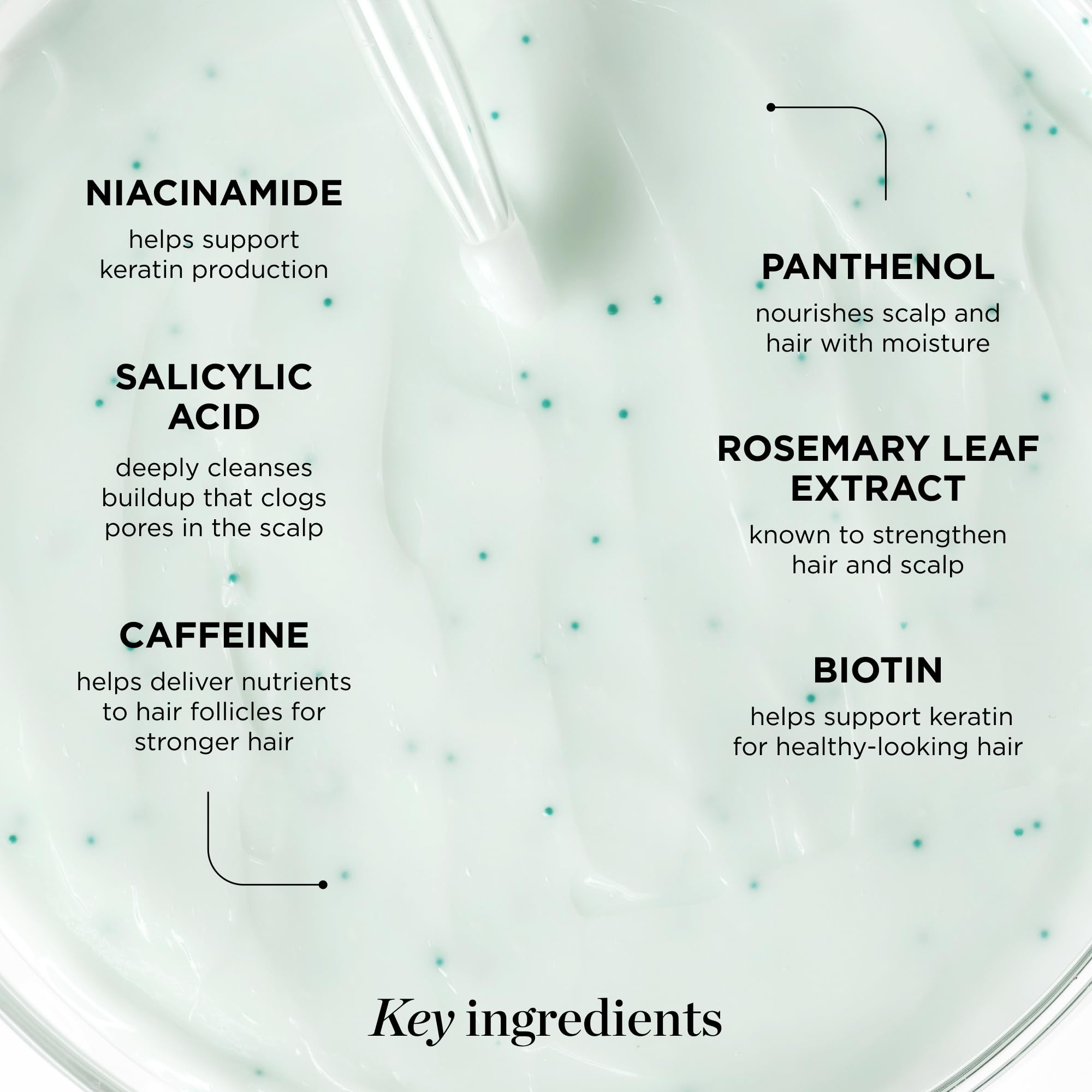 Acide salicylique Dr. Groot exfolie en douceur le cuir chevelu.