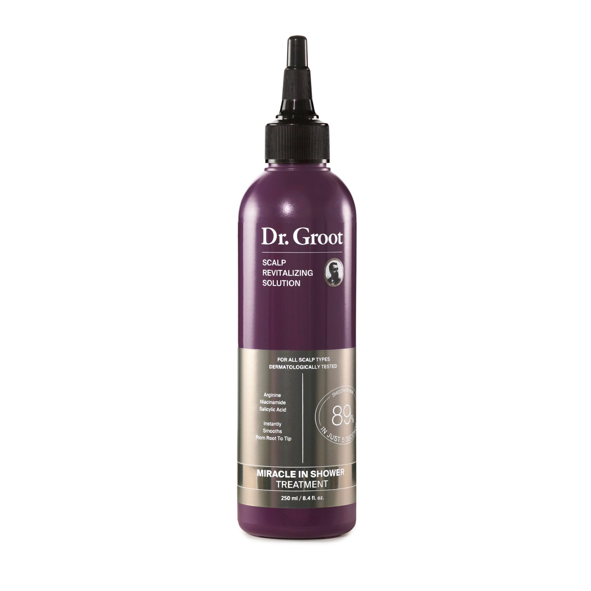 Dr. Groot Miracle dans la douche – bouteille pratique pour soin capillaire rapide.