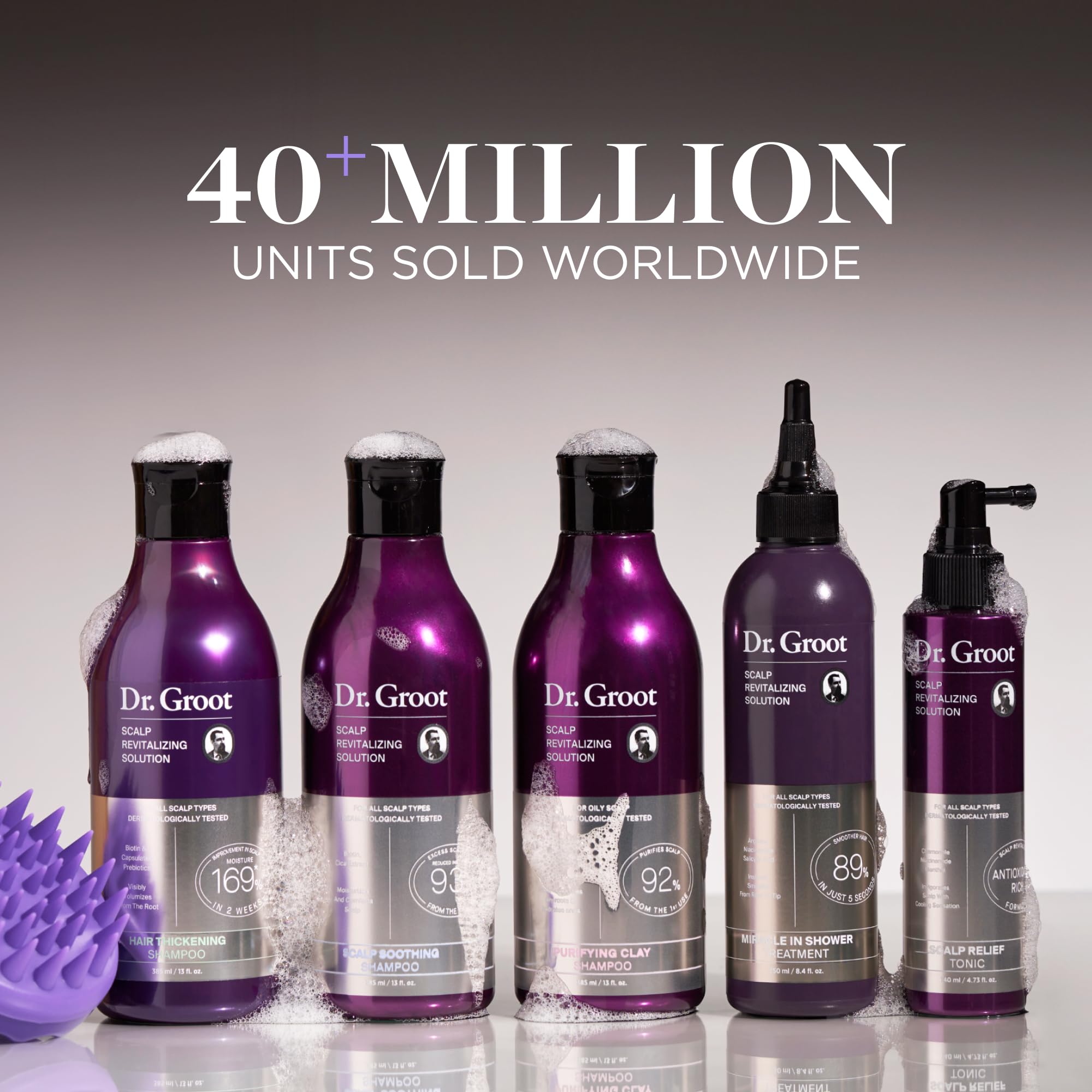 Formulation Dr. Groot sans parabènes ni silicones pour cheveux sensibles.