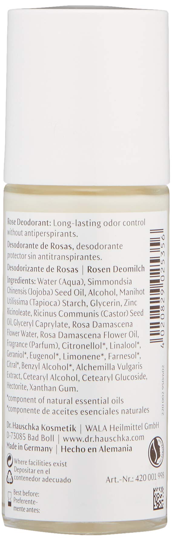 Dr. Hauschka Déodorant Rose - emballage pratique et portable pour le voyage.