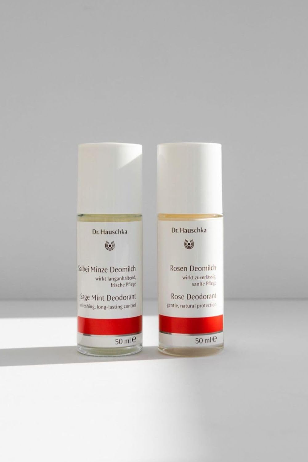 Dr. Hauschka Déodorant Rose - soin hydratant respectant la peau lors de l'utilisation.