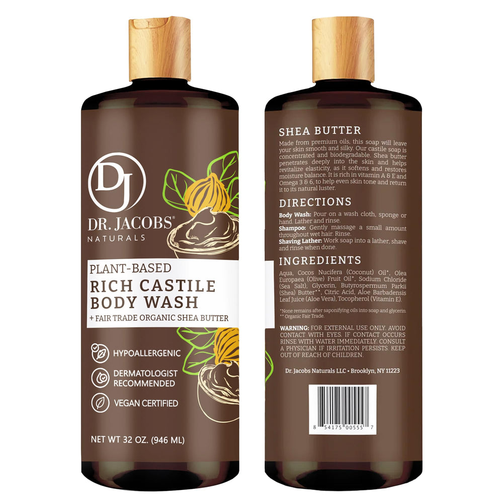 Beurre-karité Dr. Jacobs Naturals, hydratation durable pour la peau.