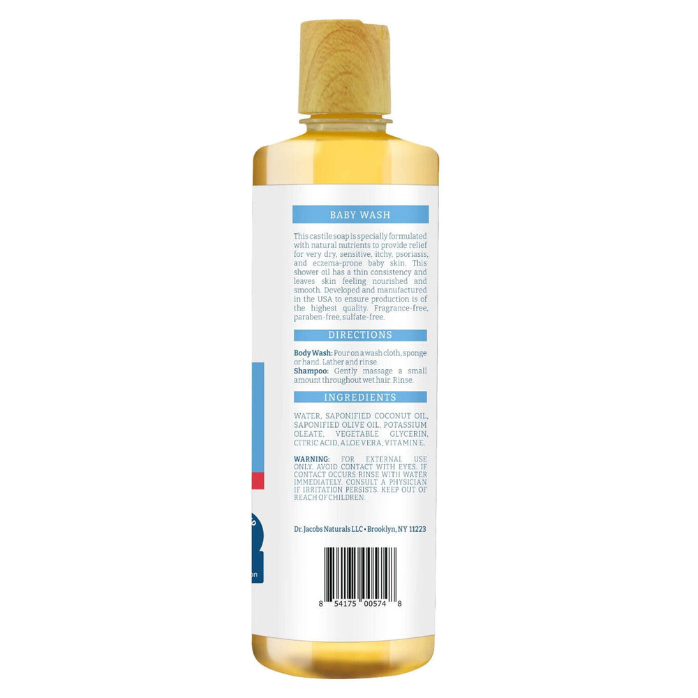 Dr. Jacobs Naturals hydratant doux, texture légère adaptée à la routine bébé.
