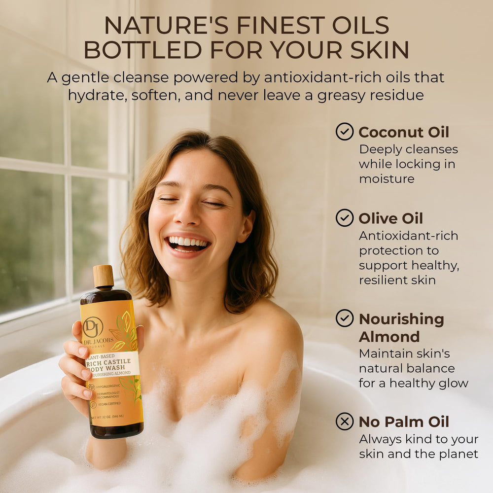 Étiquette simple et naturel sur le flacon DR.JACOBS NATURALS.