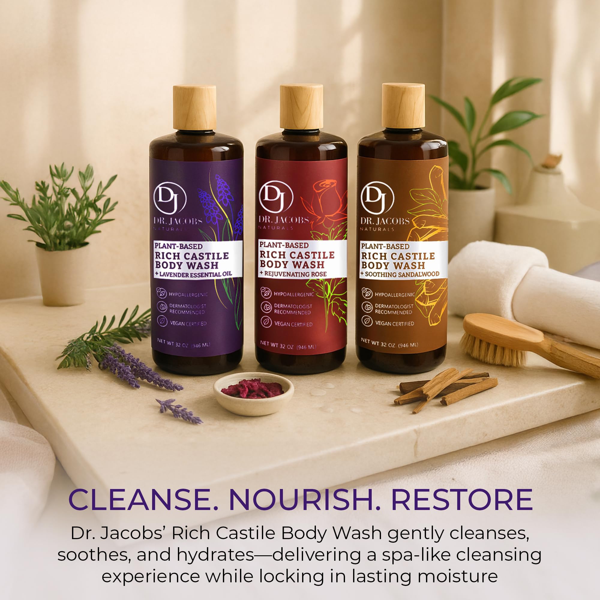 Formule concentrée DR.JACOBS NATURALS pour une utilisation durable.