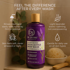 Huile de coco et olive dans DR.JACOBS NATURALS pour nettoyage léger.