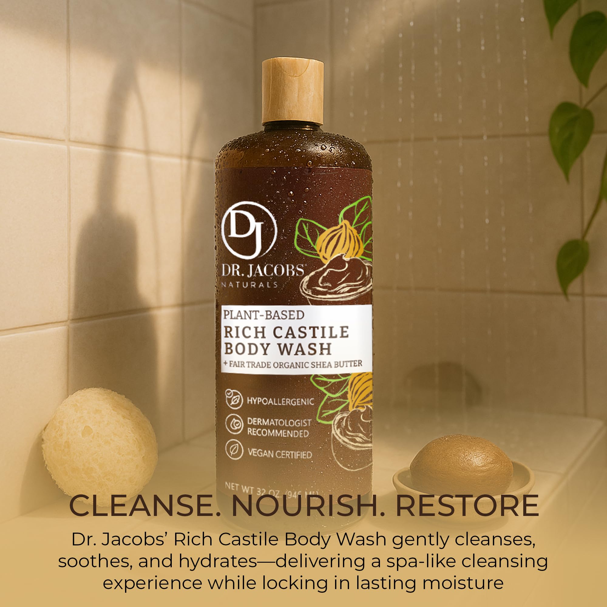 Soin hydratant quotidien Dr. Jacobs Naturals pour peaux sensibles.
