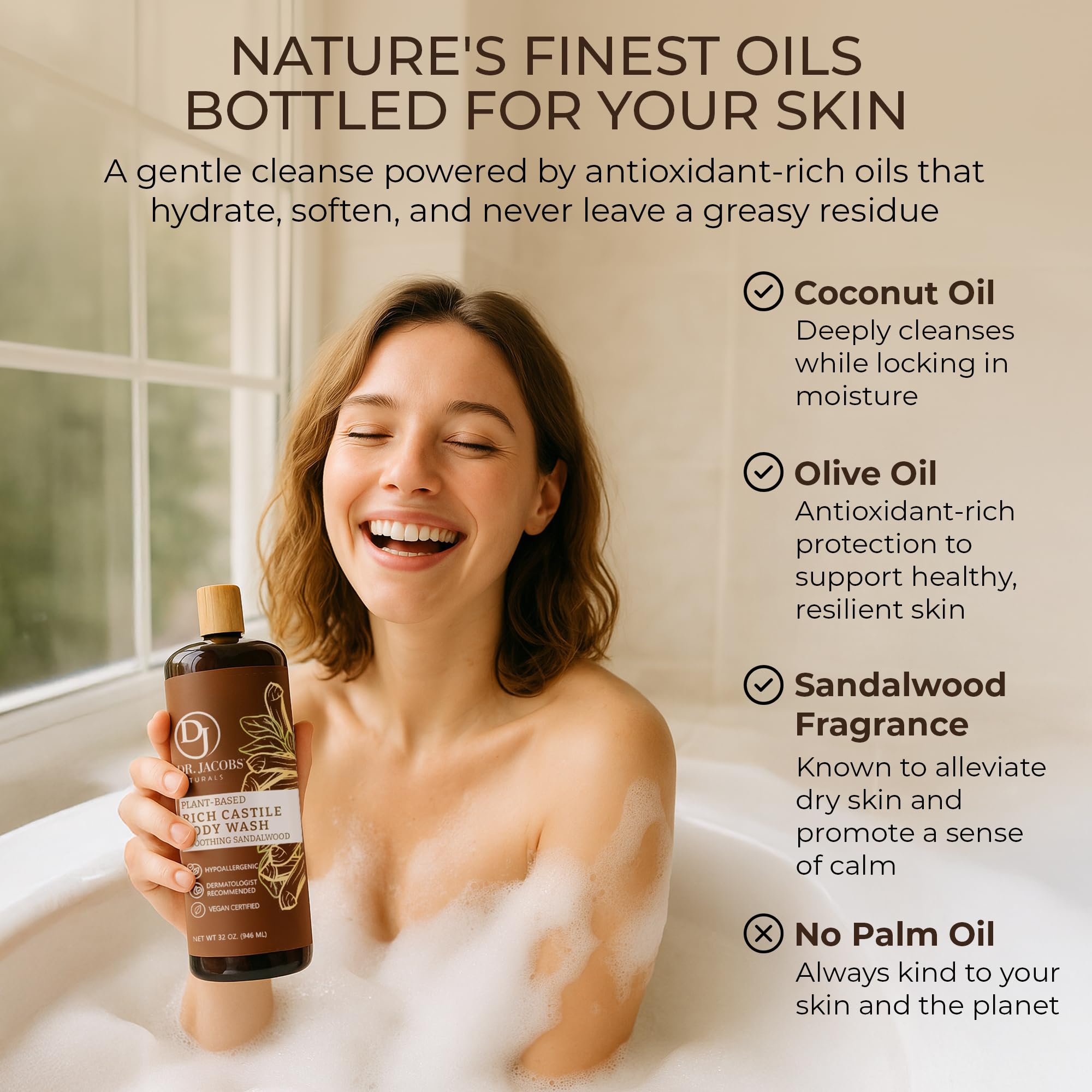 DR.JACOBS NATURALS aloé vera – ingrédients hydratants pour la peau.