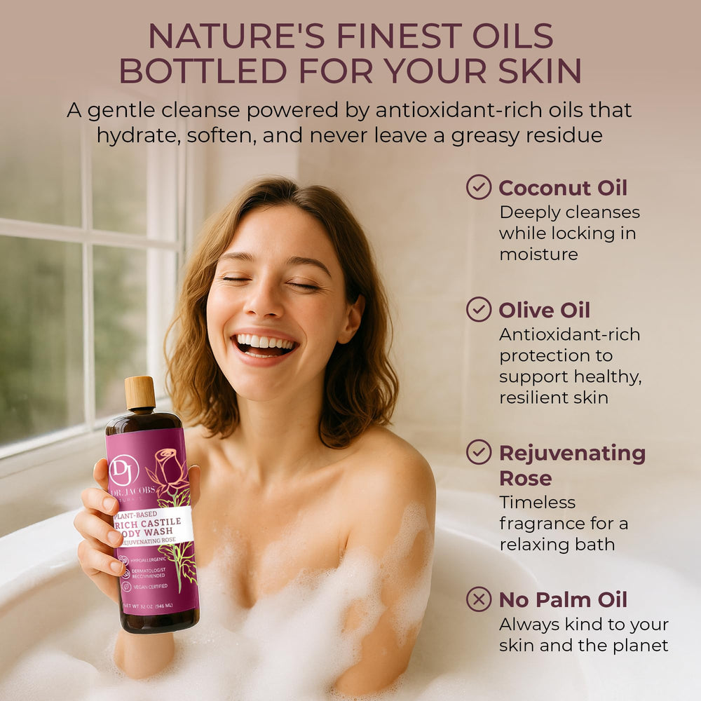 Dr. Jacobs Naturals Lait Castille Rose, texture crèmeuse facilitant l'application