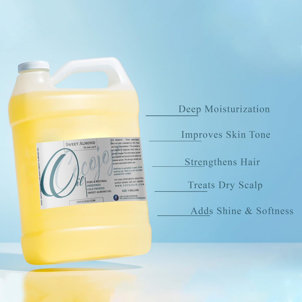 Dr Joe Lab huile d'amande douce – soin visage pour peau hydratée et nourrie
