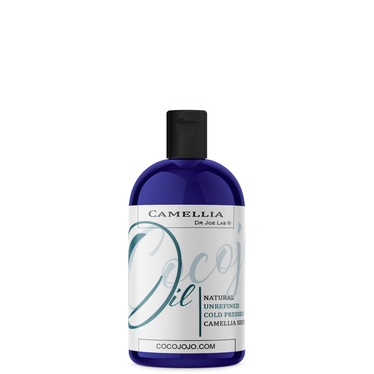 Dr Joe Lab huile camellia en bouteille, hydratation légère pour la peau.