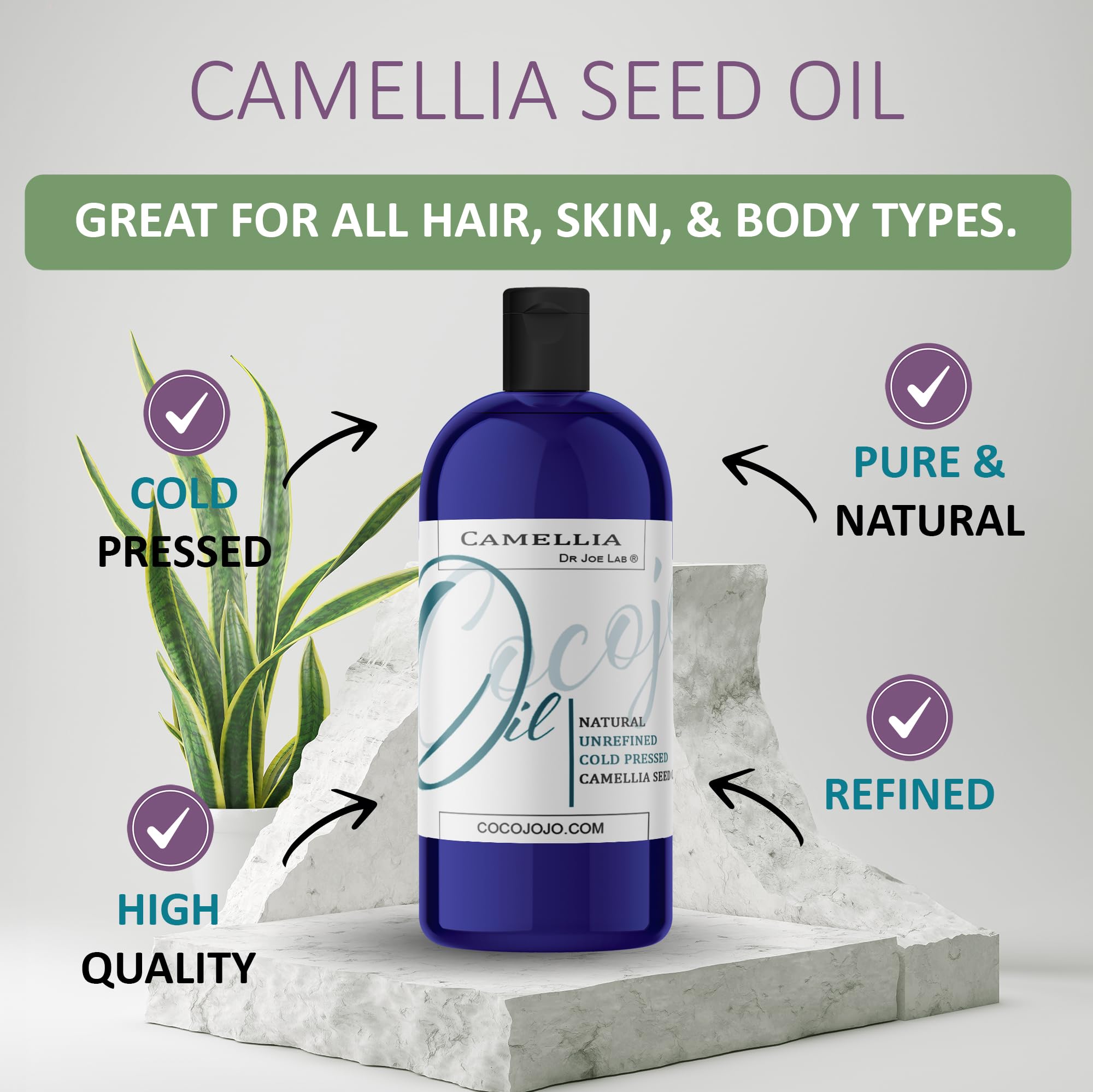 Formule naturelle Dr Joe Lab, sans additifs pour peau et cheveux.