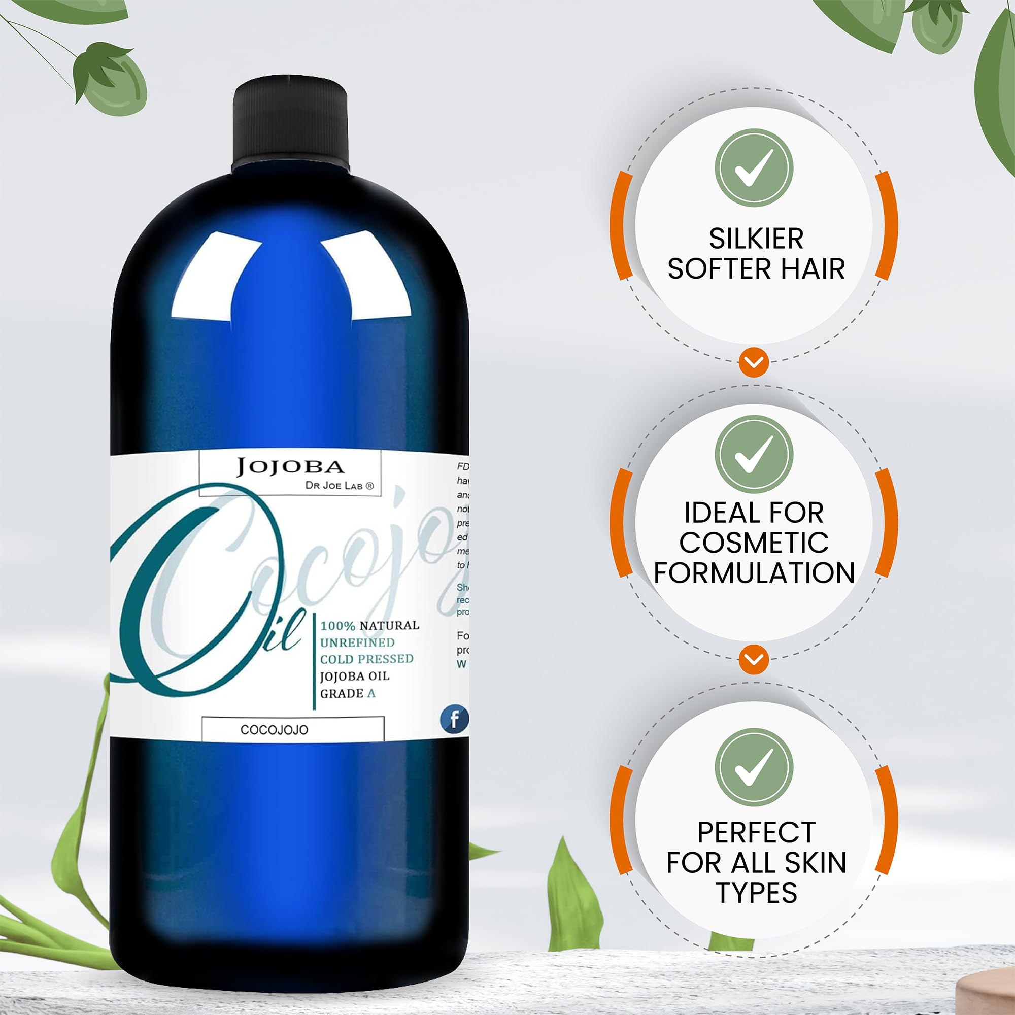 Dr Joe Lab huile jojoba – excellent support pour huiles essentielles en mélange.