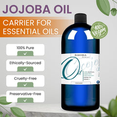 Dr Joe Lab huile jojoba – texture soyeuse, absorption rapide pour cheveux et peau.