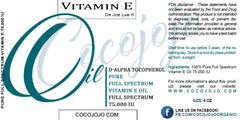 Dr Joe Lab Huile Vitamine E appliquée sur peau pour hydratation.