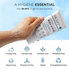 Dr. Lift gommage corps antibacterien, texture polie pour peau lisse