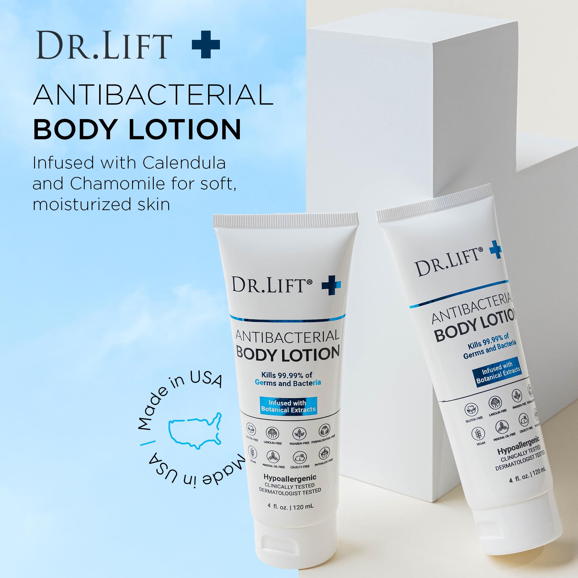 Sans parabènes et huile minérale dans DR. LIFT pour peau saine
