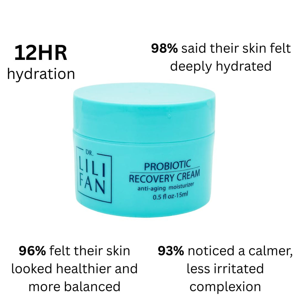 Texture veloutée de la crème visage anti‑âge Dr Lili Fan.