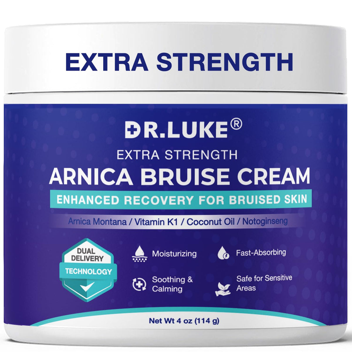 Dr. Luke Crème Arnica Contusions – tube prêt à l’emploi et peut aider à réduire les ecchymoses