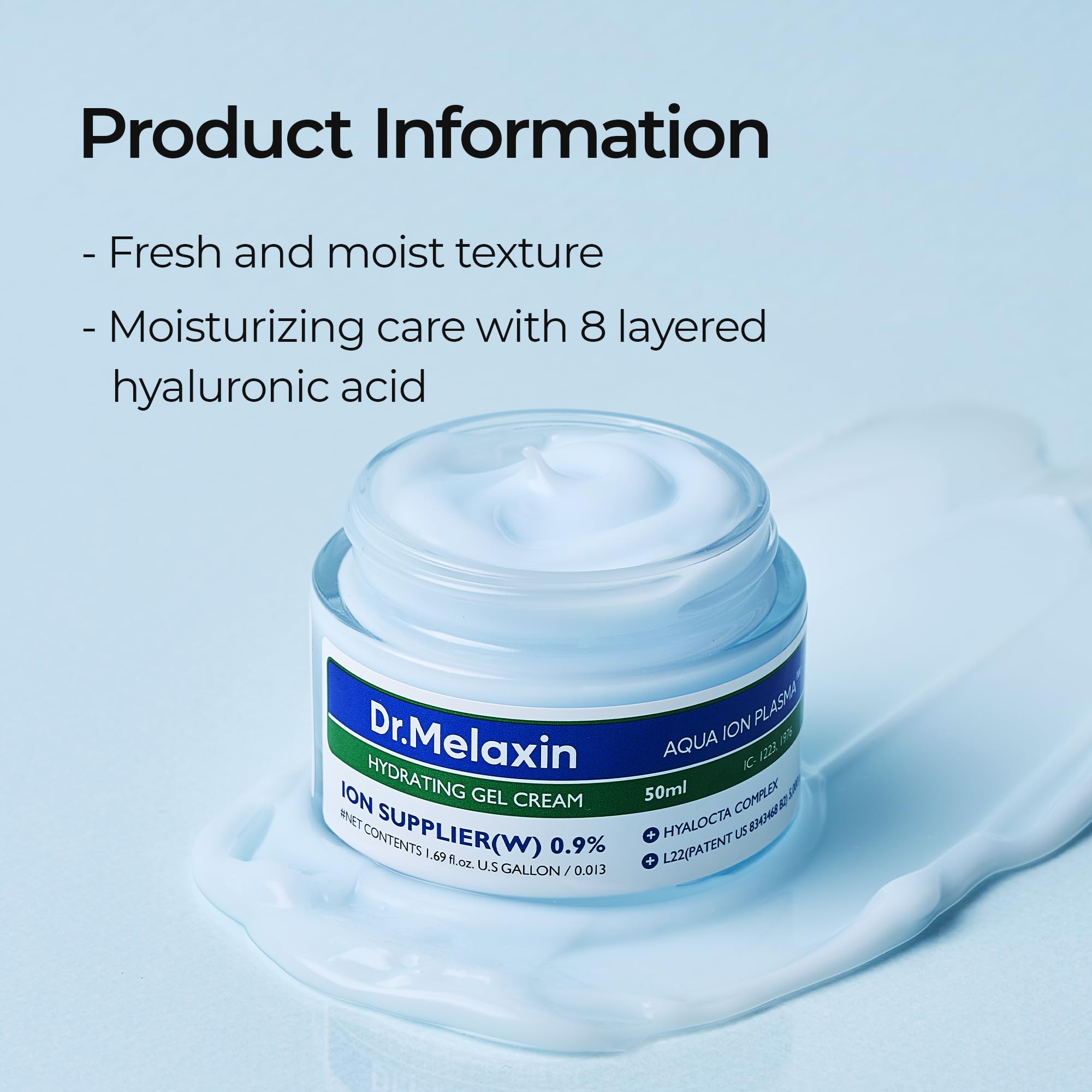Dr.Melaxin Aqua Ion Plasma Application Visage - soin quotidien doux et efficace.