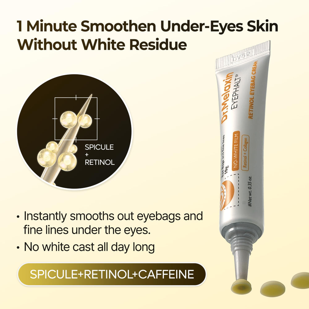 Dr.Melaxin Contour Yeux – Texture satinée prête pour le maquillage.
