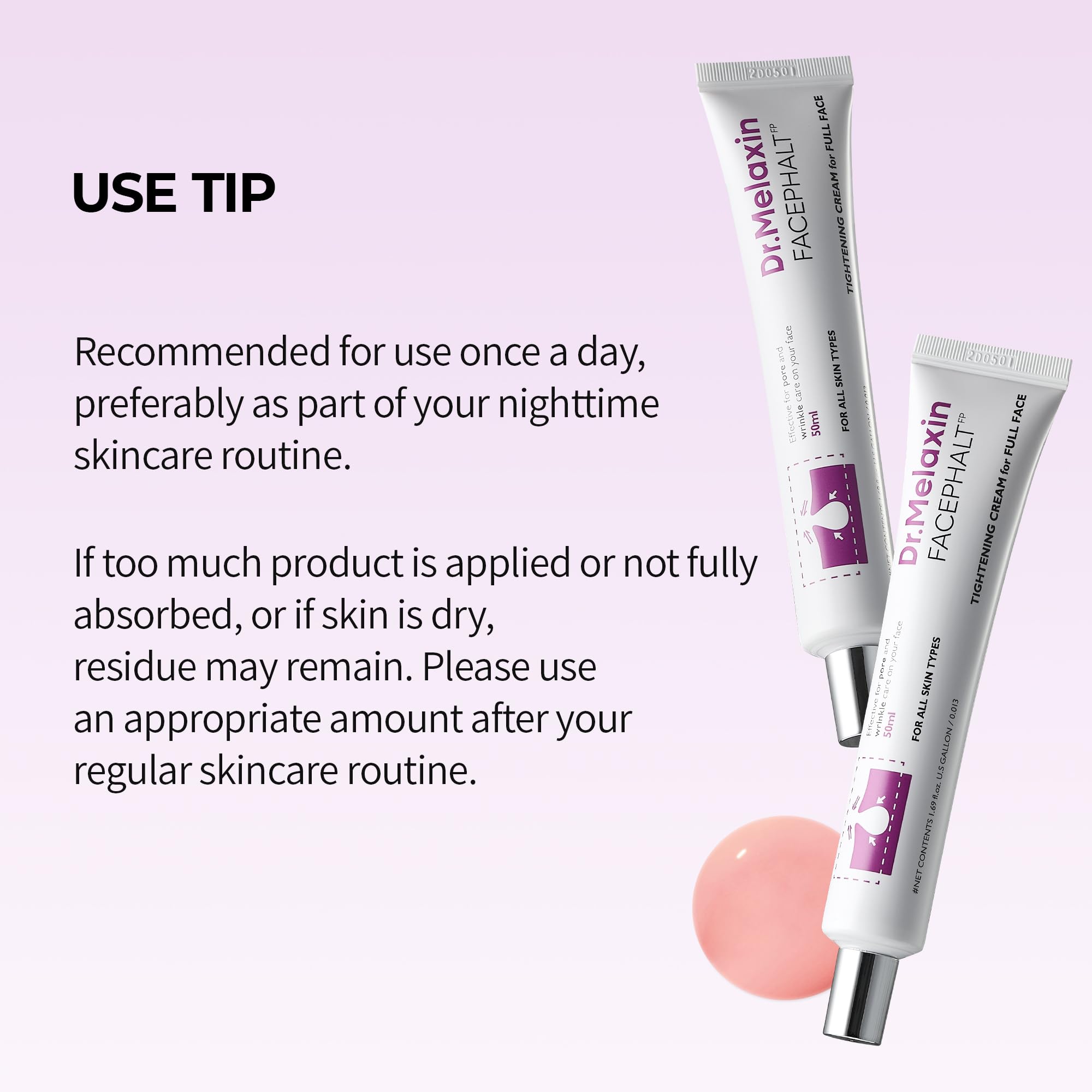 Routine quotidienne avec Dr. Melaxin: utilisation matin et soir