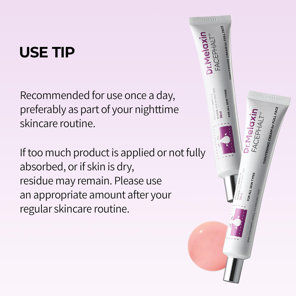 Routine quotidienne avec Dr. Melaxin: utilisation matin et soir