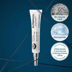 Texture légère Eyephalt Eyebag, Dr.Melaxin, qui pénètre rapidement.