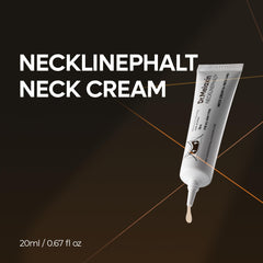 Dr Melaxin Necklinephalt montrant l application sur le cou pour soin ciblé