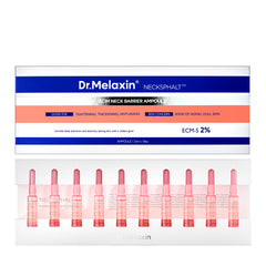 Dr.Melaxin Necksphalt ampoules emballage : prêt pour démarrer votre routine soin du cou.