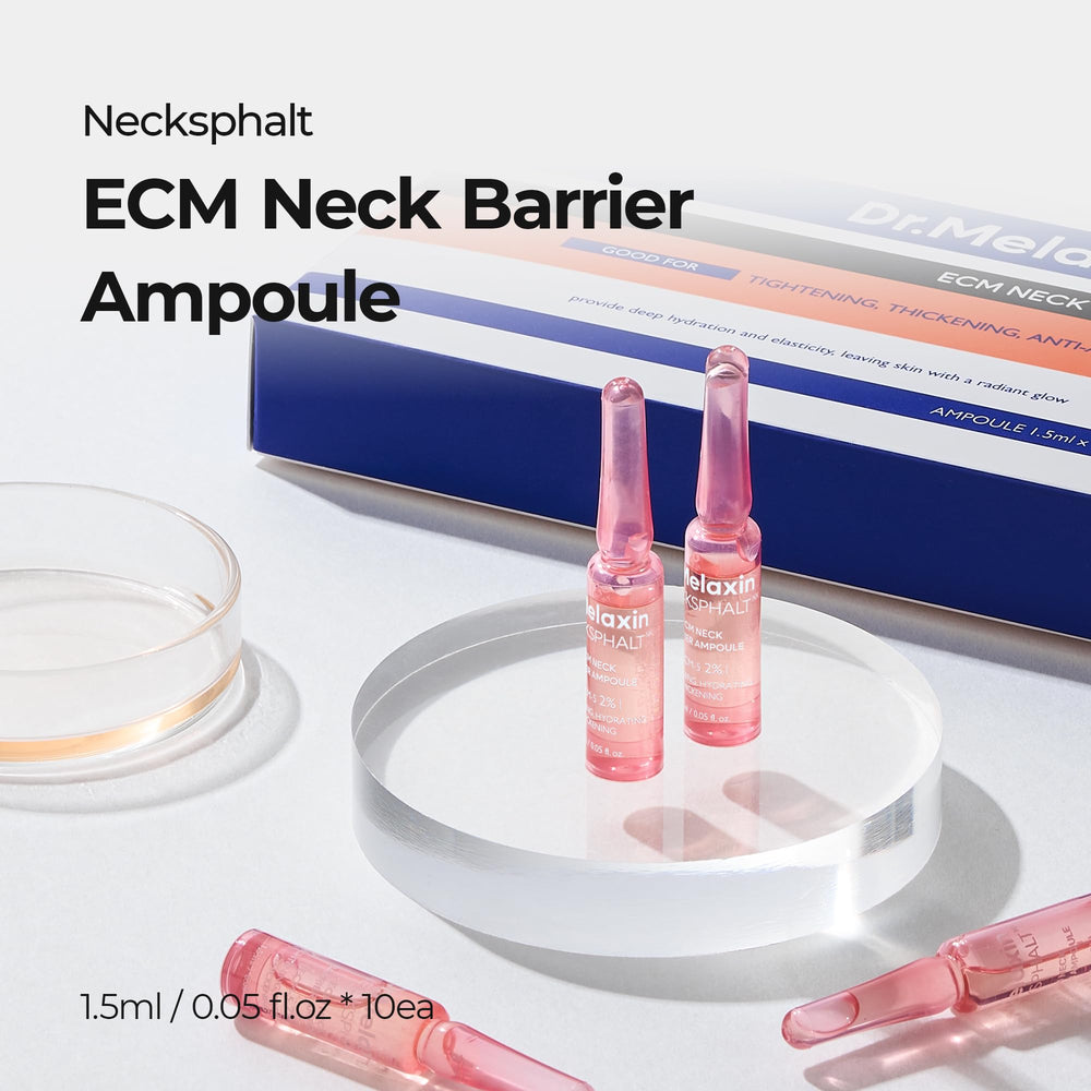 Dr.Melaxin Necksphalt ampoules ensemble : pack pratique pour les soins quotidiens du cou.