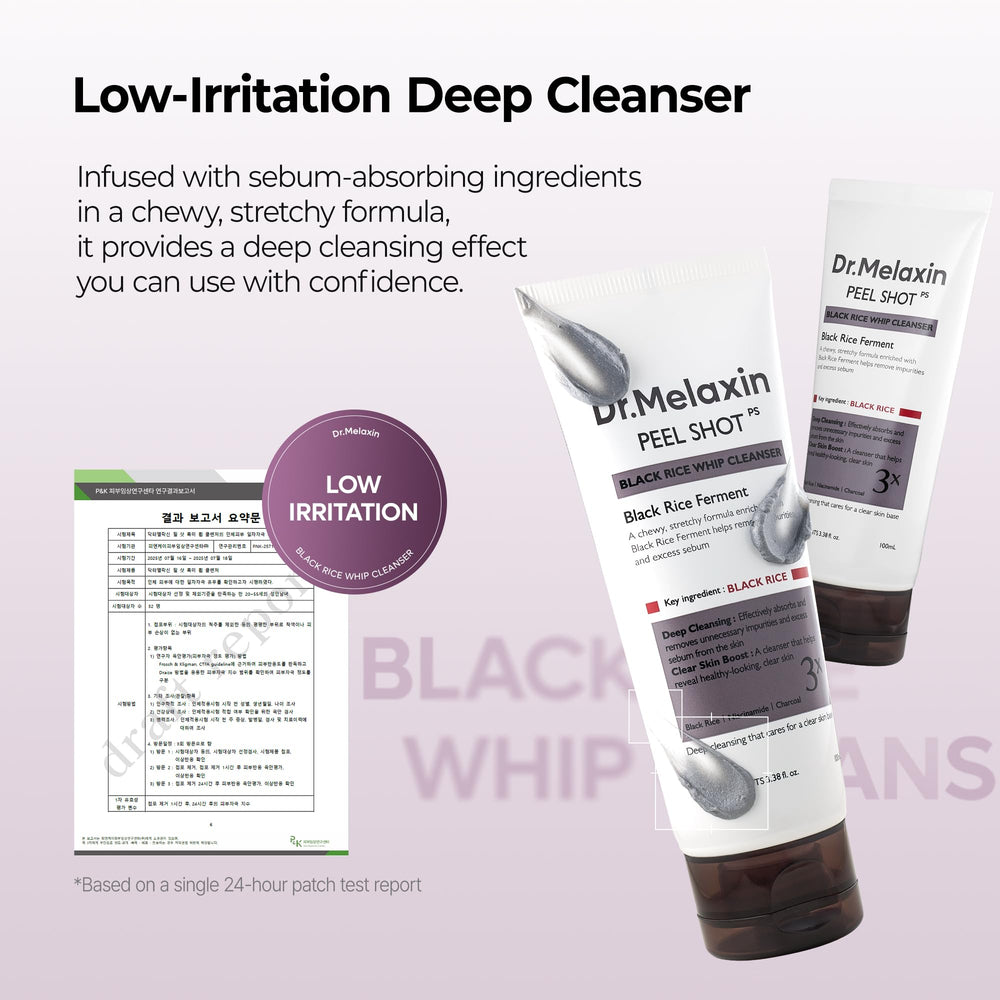 Dr.Melaxin Peel Shot: format voyage pratique pour la salle de bain