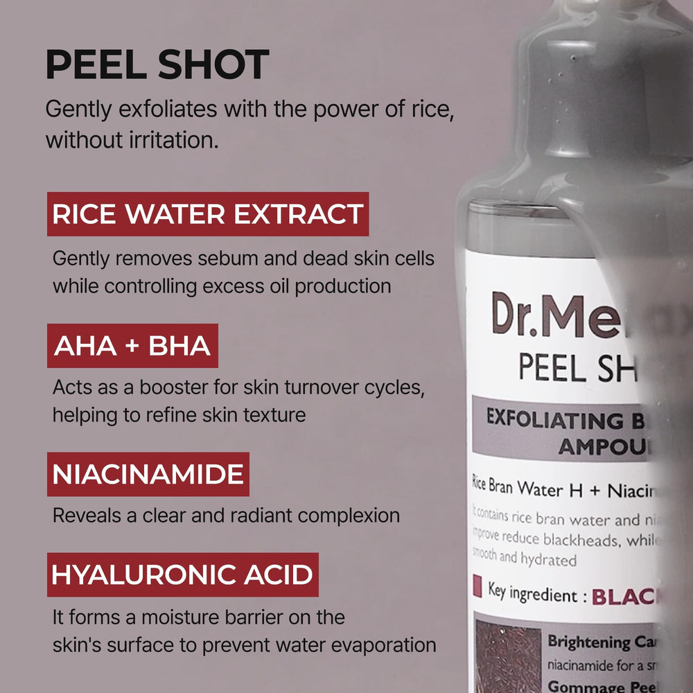 Ingrédients riz et niacinamide pour un éclat lumineux