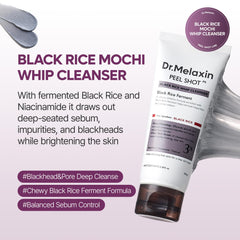 Dr.Melaxin Peel Shot: mousse exfoliante riz noir purifiant les pores