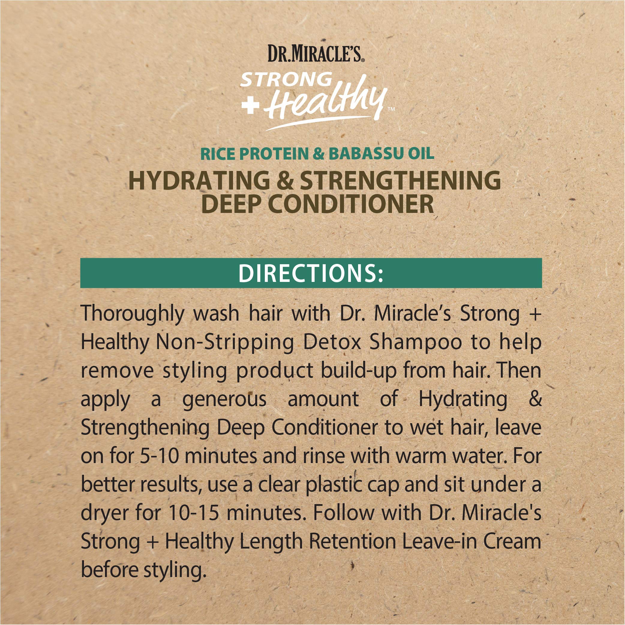 Dr. Miracle's huile coco hydrate intensément et répare les longueurs.