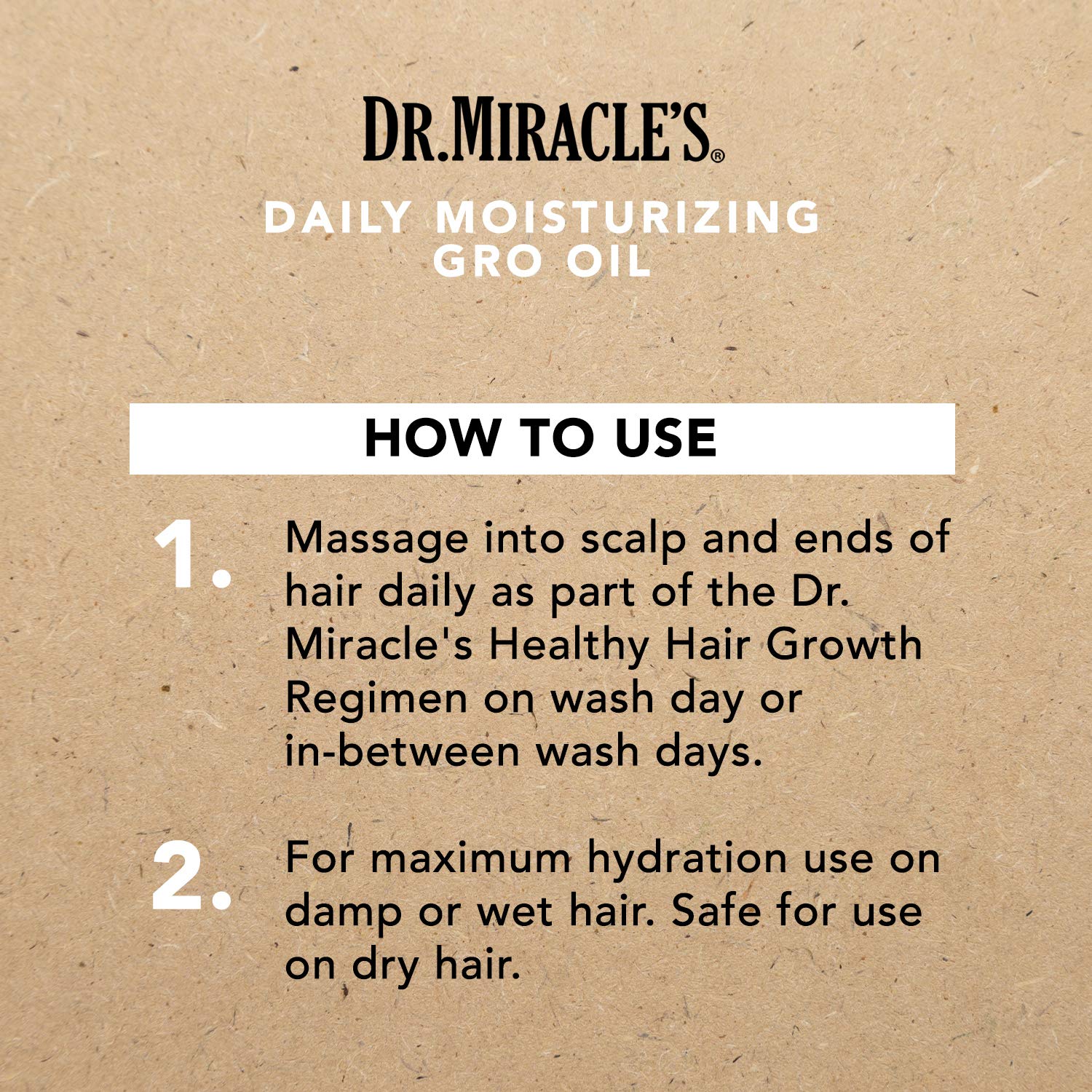 Boucles nourries avec Dr. Miracle's Gro Oil et douceur des longueurs.