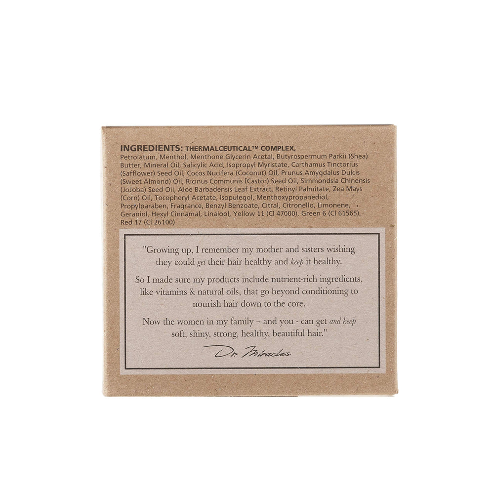 Ingrédients avocat et aloe dans Dr. Miracle's Gro Oil pour cuir chevelu sain.