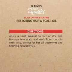 Dr. Miracle's huile-restauration-finition-styles-naturels: idéal pour cheveux naturels et sans chaleur.