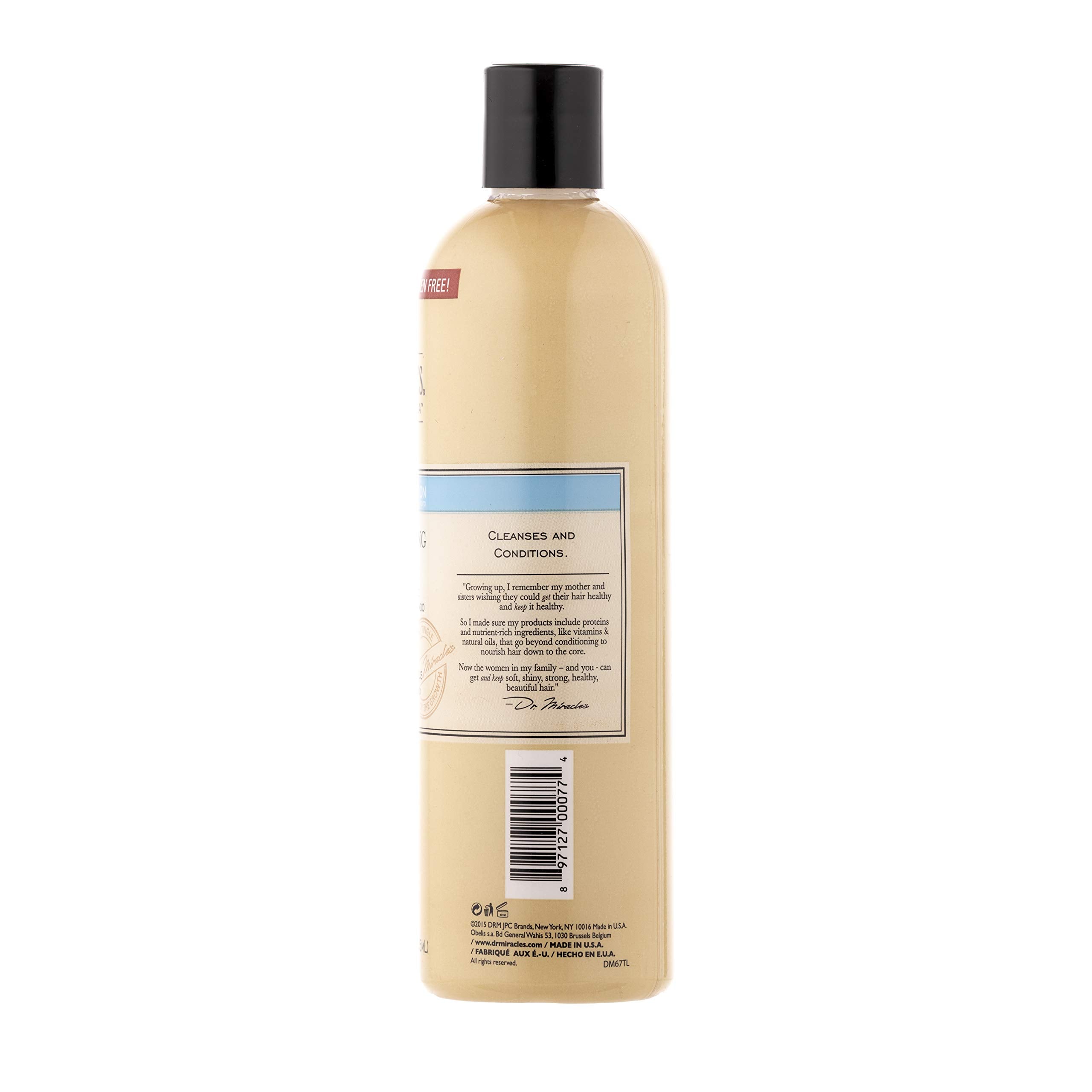 Dr. Miracle's shampooing conditionneur, huile d'olive intégrée, cheveux plus forts et brillants.
