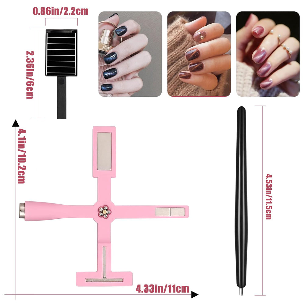 Dr.nail 11 pièces Cat Eye: kit pratique pour nail art à domicile.