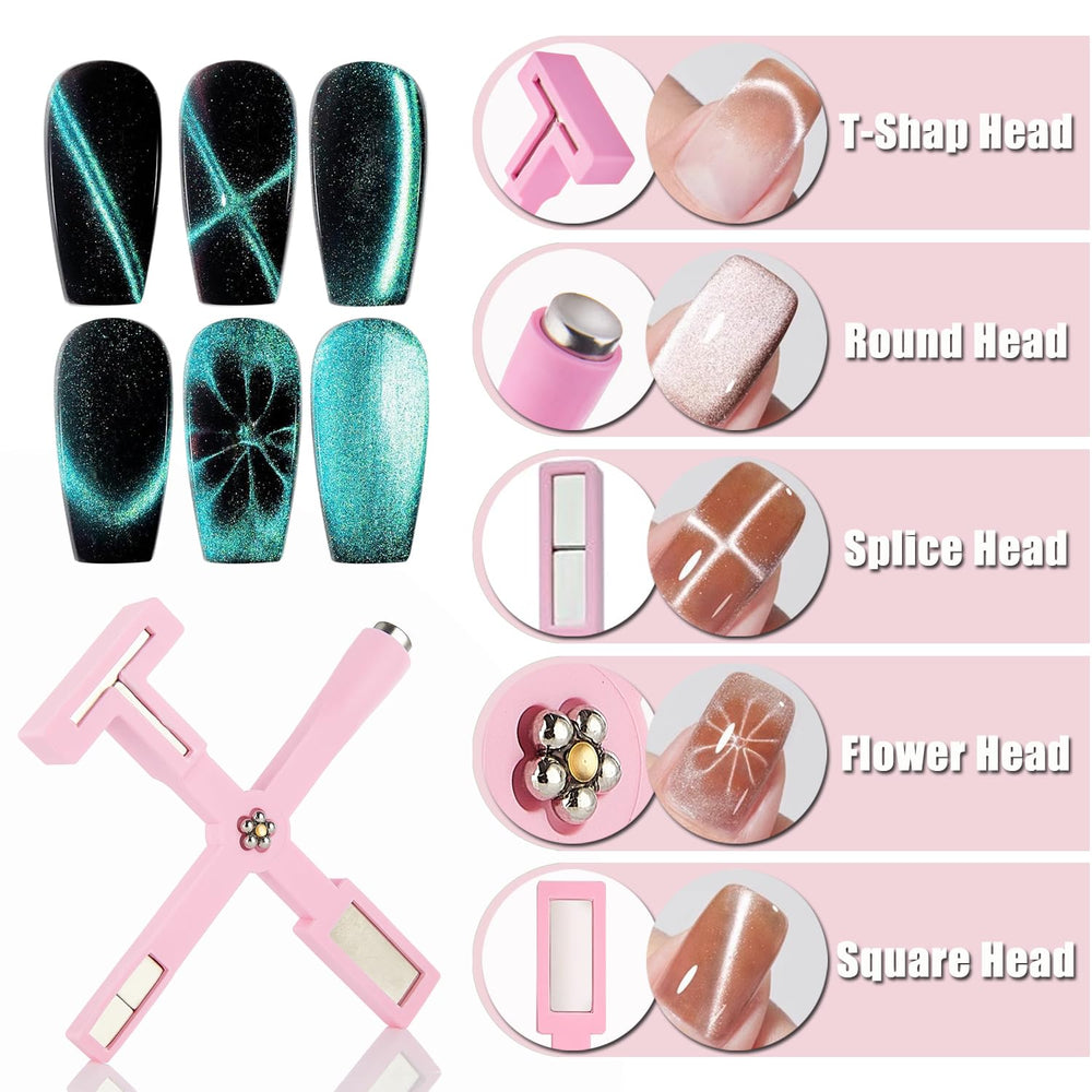 Dr.nail plaques pré-dessinées Cat Eye pour motifs variés en un clin d'œil.
