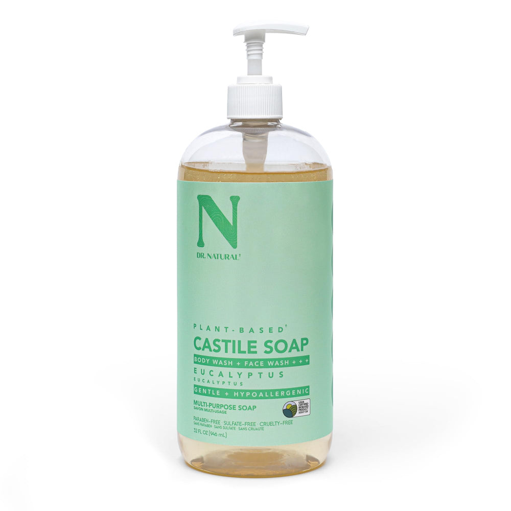 Dr Natural Savon Castille – bouteille polyvalente hydratante pour peau et mains