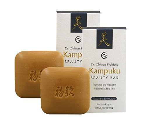 Kampuku Beauty Bar de Dr. Ohhira's Probiotics – texture douce et hydratante pour la peau.