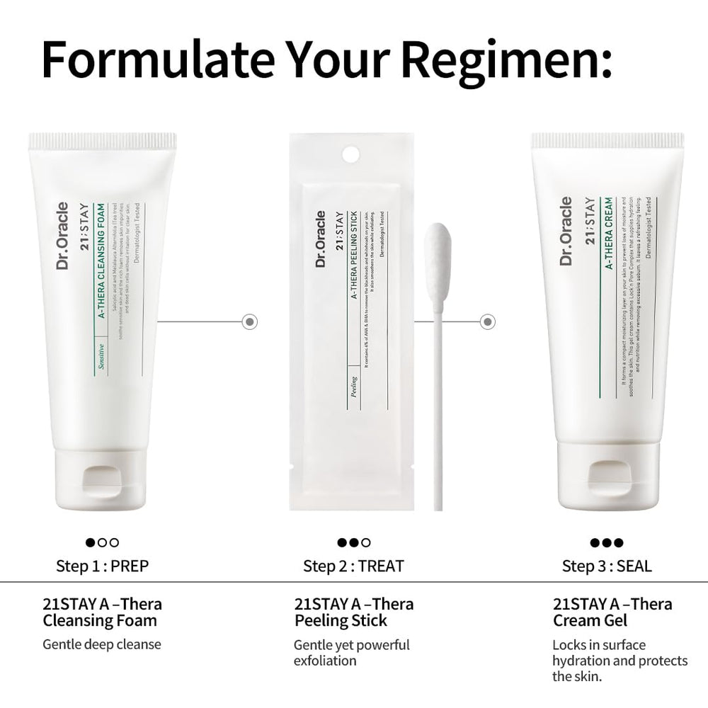 DR.ORACLE Stay A-Thera test dermatologique coréen sans parabènes.