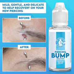 DR. PIERCING AFTERCARE bouteille-pipette précision pour une application propre.