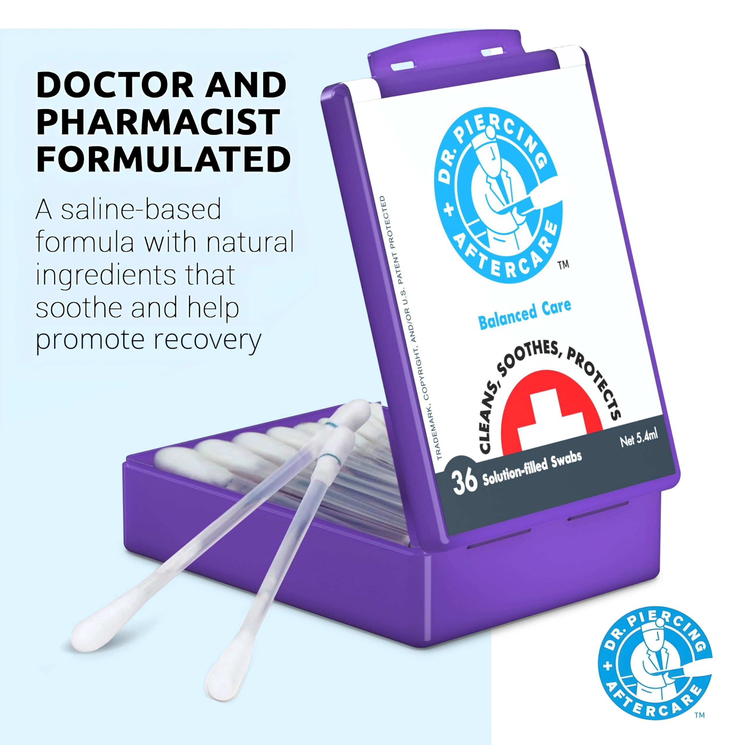 DR. PIERCING AFTERCARE etui-voyage pratique pour les retouches